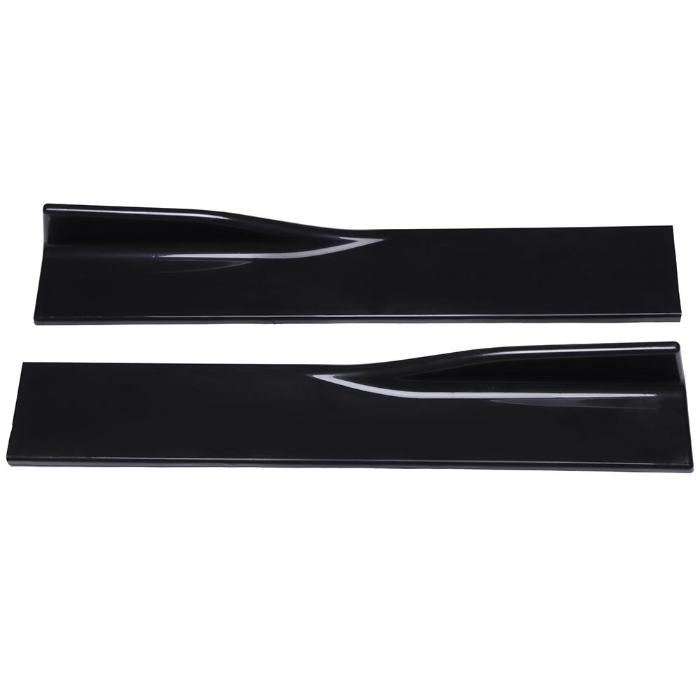 6PCS 2M Universal Side Skirts Extension Rocker Panels Lip Splitters For Chevy Chevrolet Camaro SS 2000-2022 Car Accessories