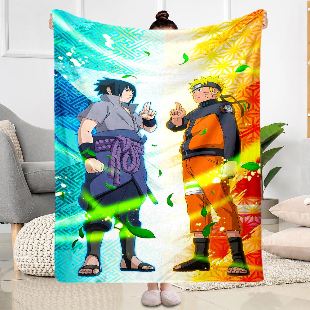 Naruto: Team Adventure Blanket Soft Warm Cozy Perfect for Picnics Bed Couch Four Seasons Universal Playful Design
