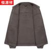 Hengyuanxiang Men's Cashmere Blend Wool Lapel Jacket