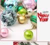 6CM Electroplated Irregular Painted Christmas Ball Ornaments Gift Box Set - Tree Hanging Decorations