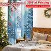 2pcs   2D FLAT PRINTING Curtains (Without Rod) Winter Serenity(4) Modern Fashionable Curtainments during the Christmas holiday