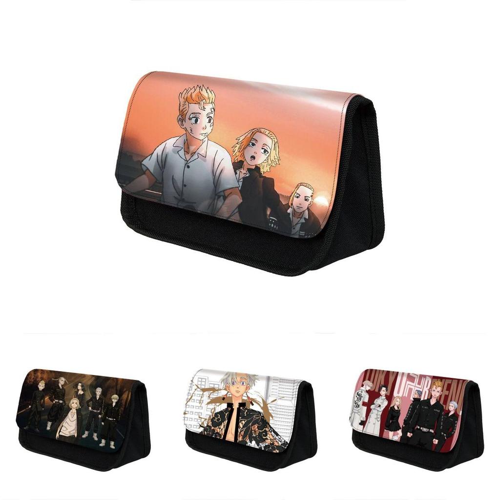 Tokyo Revengers Polyester School Pencil Case With Large Capacity And Smooth Zipper