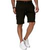 Men Casual Drawstring Waist Cargo Shorts with Multiple Pockets and Relaxed Fit for Everyday Wear Outdoor Activities