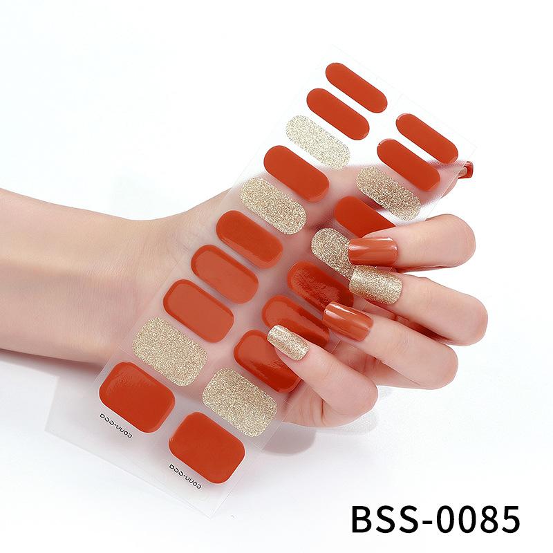 Gel Manicure Stickers Semi-cured Gel Nail Stickers Nail Polish Glue Manicure Stickers