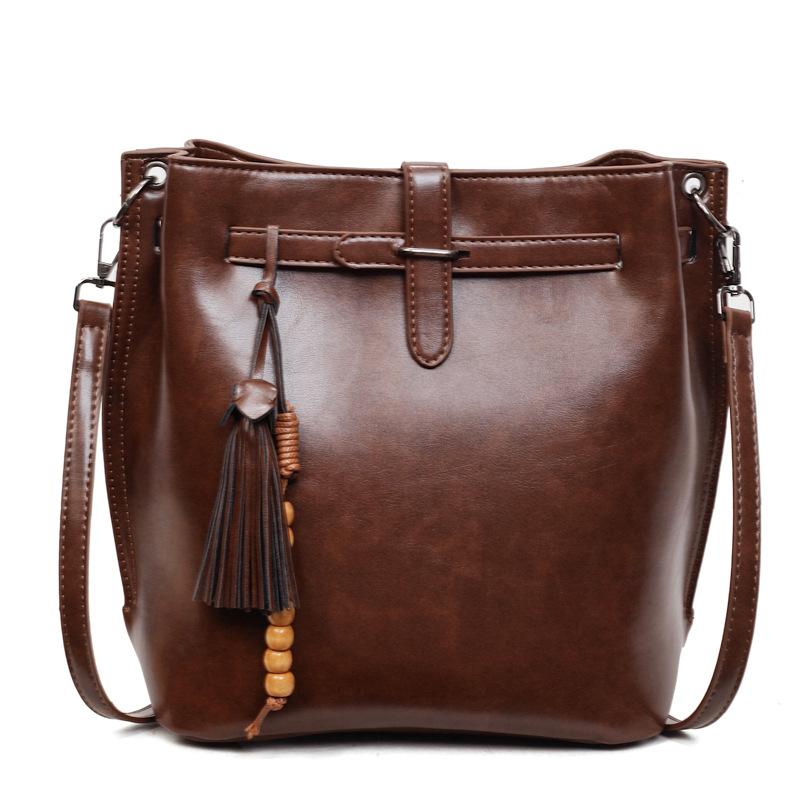 Bolsa Transversal Feminina de Ombro Único de Grande Capacidade, Retrô, Casual e Versátil para o Dia a Dia