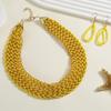 Handmade Rice Beads Necklace Earrings for Women Bohemian Retro Jewelry Accessories