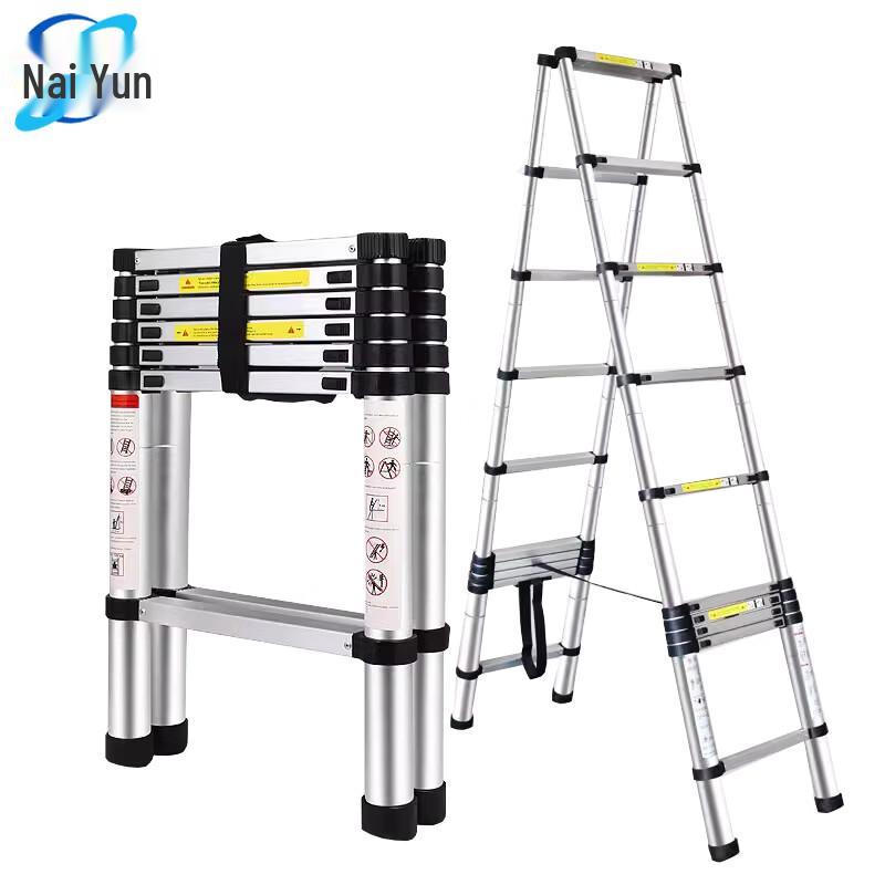 Naiyun 2.9M Aluminum Telescopic A-Frame Ladder