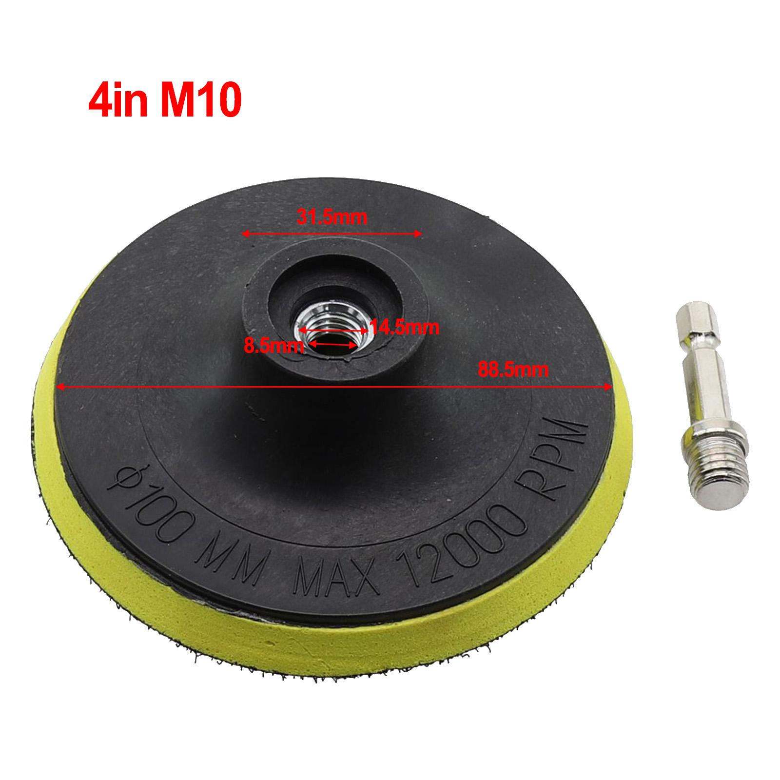 

3-7inch Backing Pad Polishing Plate With 10/14mm Thread Adapter Polishing Backer Plate Drill Rod For Polisher Grinding Tools