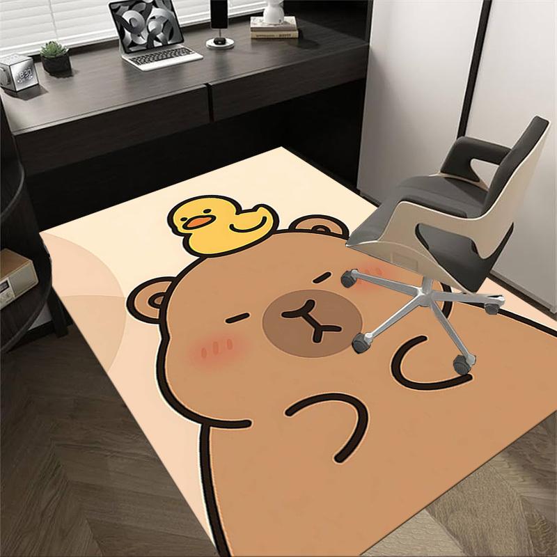 

1PC Kapibala, Red Apple Extra Large Non-Slip Floor carpet, Office, family, bedroom, Studio - Large Area Rug Indoor Rugs, Vibrant Colors-A220 60cm by 90cm