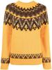 Women's Trendy Color Block Round Neck Knitted Sweater