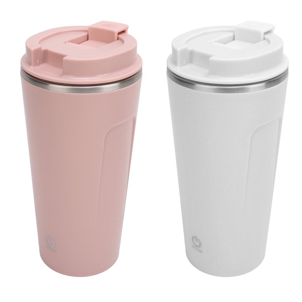 Selbstrührender Kaffeebecher, wiederaufladbarer USB-Edelstahl-Auto-Selbstmischbecher mit Deckel für Büro C