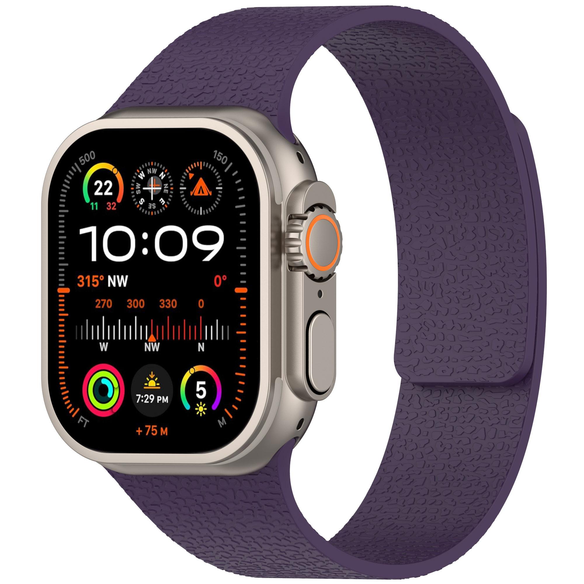 

Strap for Apple watch Band 40mm 44mm 46mm 45mm 49mm 42mm 38mm 41mm correas Magnetic Bracelet iWatch Series 10 SE 9 8 7 6 Ultra 2 S10 42-38 40 41mm сливовий