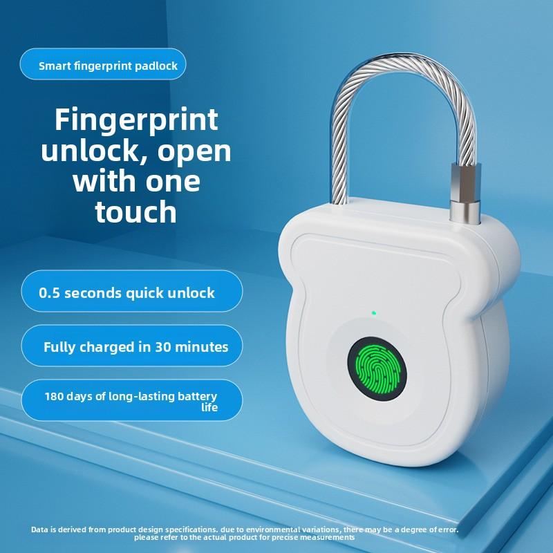 Smart Fingerprint Hanging Luggage Household Lock Student Cabinet Gym Apartment Protective Fingerprint Lock