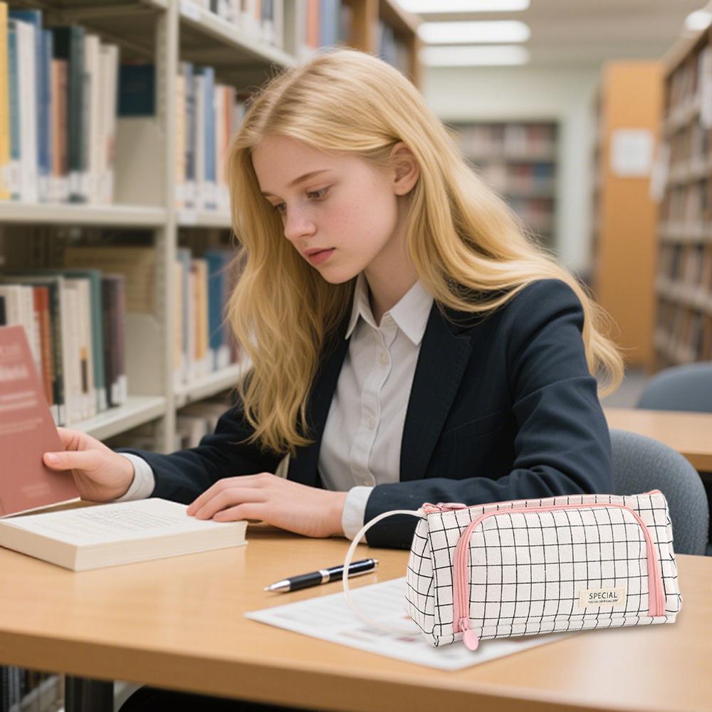 Multi Layer Large Capacity Pencil Case Kawaii Cute Pen Storage Box Stationery Organizer for School Supplies Portable Pen Case