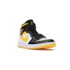Air Jordan 1 Mid SE Beyaz Lazer Turuncu Kadın Spor Ayakkabı Siyah CV5276-107