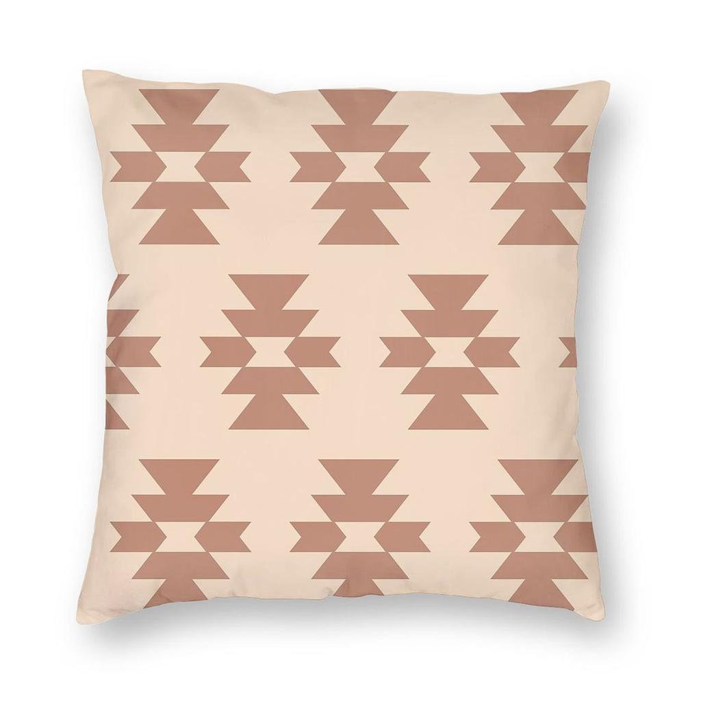 Southwestern Navajo Aztec Pillowcase Polyester Linen Velvet Creative Zip Decorative Car Cushion Case