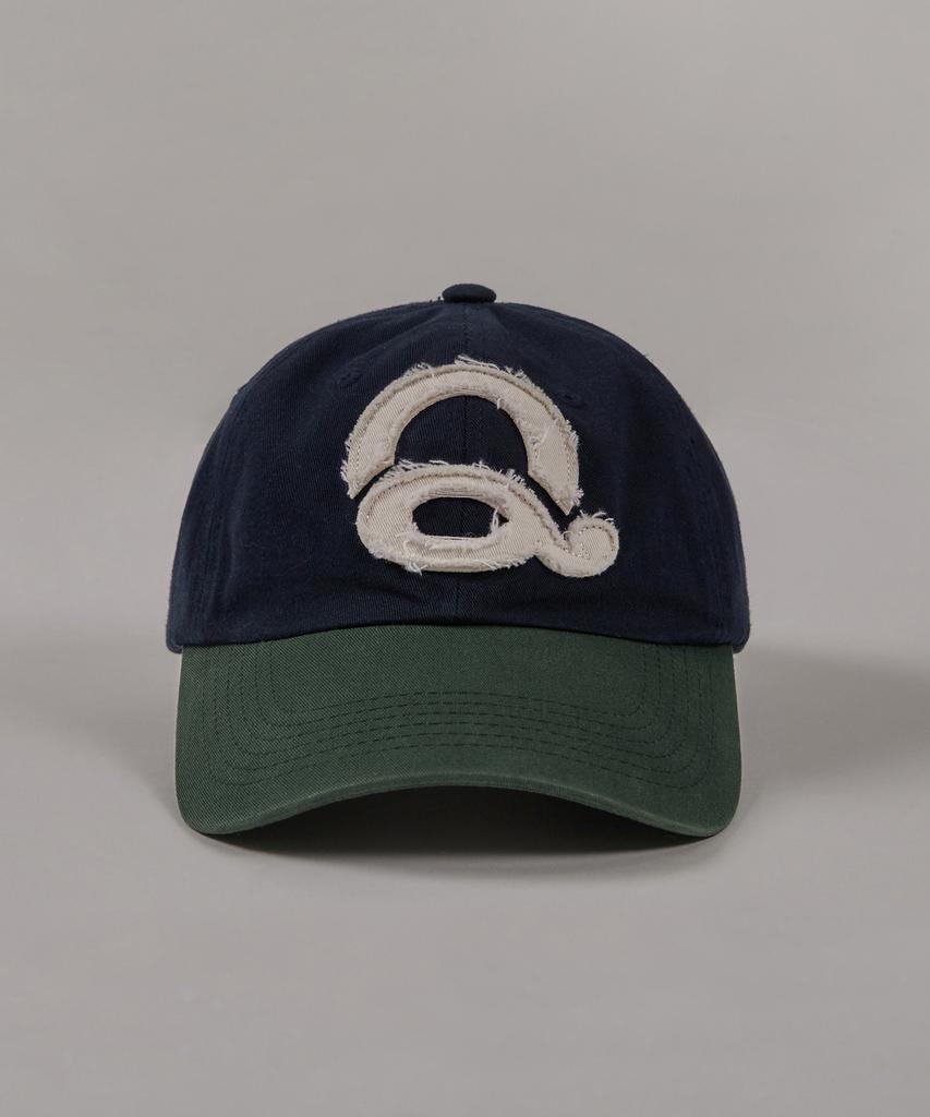 Kyuseu Washed Logo Ball Cap - Navy/Green