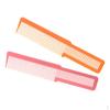 2 Pieces Barber Comb Combs Pink + Orange