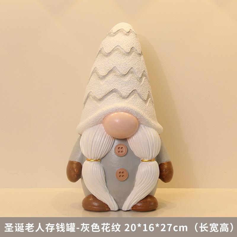 

Санта копилка украшение Гостиная винный шкаф Копилка Домашние украшения Рождественские подарки Дарение подарков 22X16X27CM