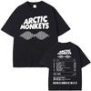 Arctic Monkeys Music Album Graphic T-shirt Men Women Vintage Hip Hop Street Style T Shirts 100% Cotton Casual Oversized T Shirt