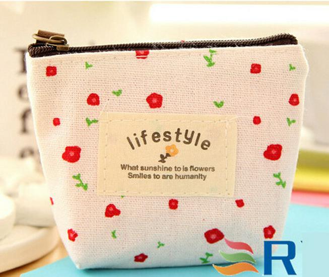 

Милый японский и корейский цветочный кошелек для монет для детей с возможностью нанесения логотипа на заказ белый