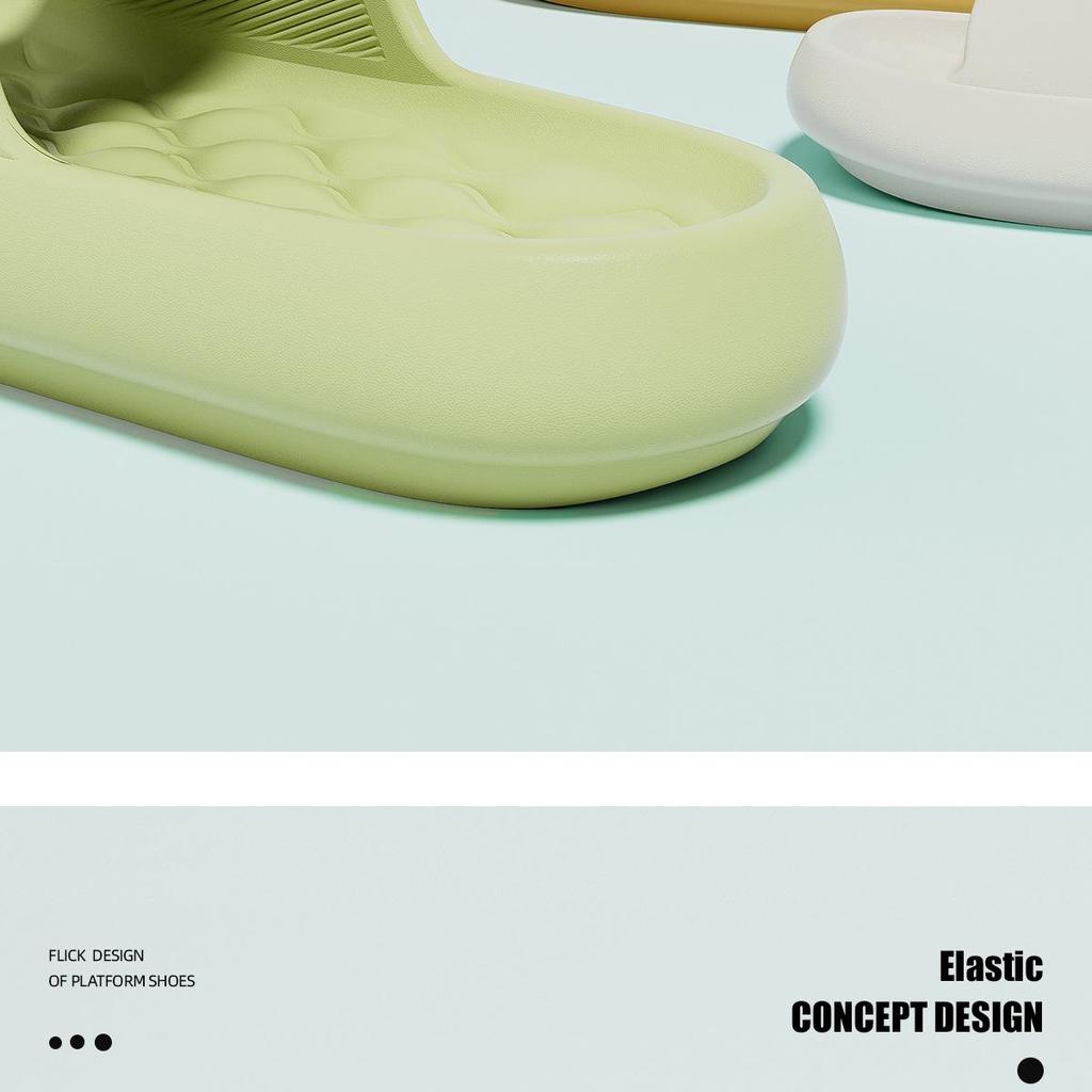 Jie Liya 2025 EVA Non-Slip Thick-Soled Unisex Indoor Bathroom Slippers