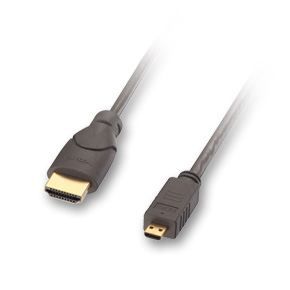 Câble HDMI® LINDY - Compatible HDMI 2.0 Ultra HD - Type A/D (Micro) - 2m - Noir