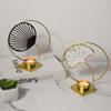 Iron Crafts Leaves Candlestick Ornament Decorative Metal Tealight Holder  Coffee Table