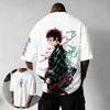 Demon Slayer Blade Charcoal Jiro Pattern Tshirt for Mens Harajuku Style Manga Enthusiasts Y2K Unisex Tshirt
