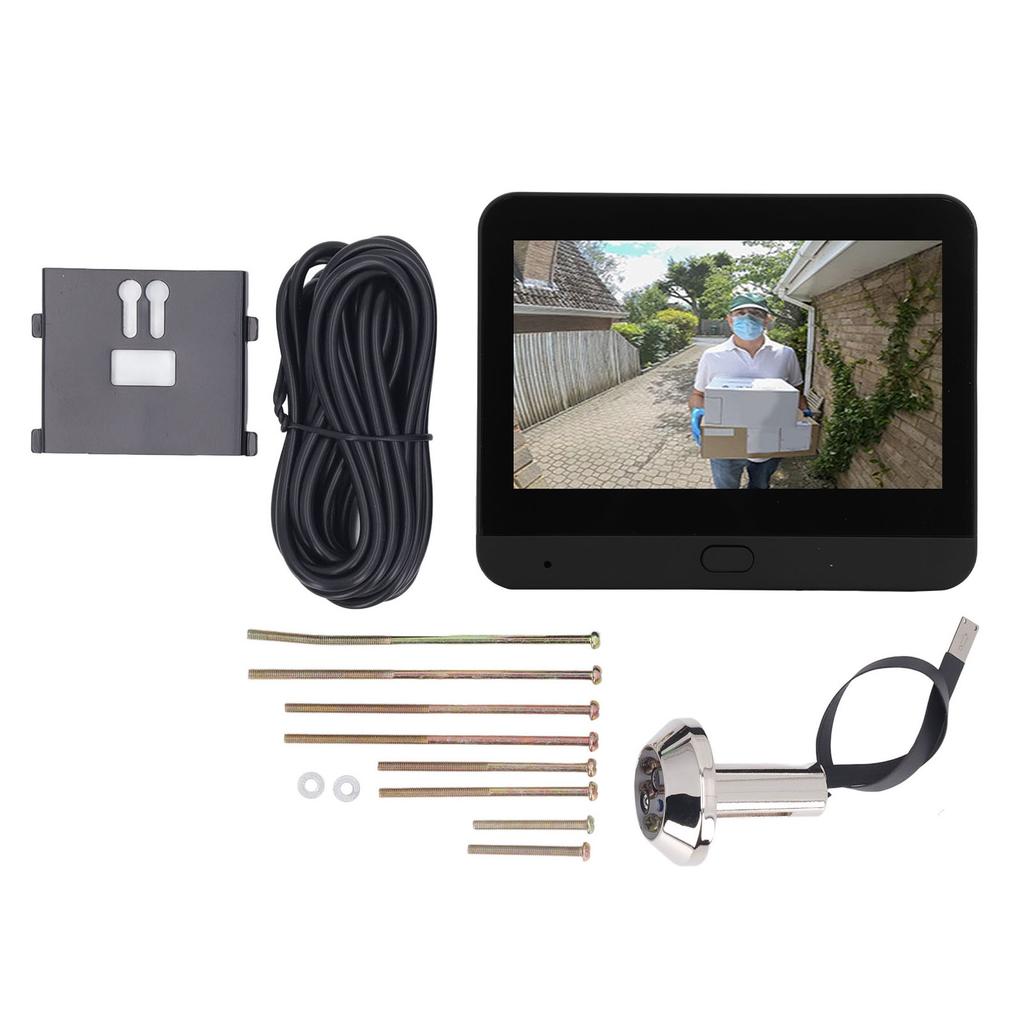 4.3inch IPS LCD Screen Digital Peephole Viewer 120 Degree Wide Angle 1080P WiFi Video Intercom