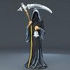 Grim Reaper Statue Resin Craft Home Garden Desktop Decor Ornament Gothic Style Figurine Decoration for Indoor & Outdoor Display