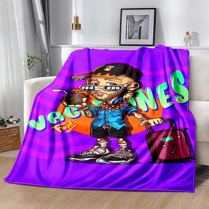 1pc Blanket Feid6 Print Design, Lightweight Blanket for Sofa, Bed- Soft &Warm, Gift for All Seasons Like Christmas, Halloween