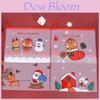 Charming Christmas Transparent Pencil Pouch Pvc Bag Organizer For School Supplies