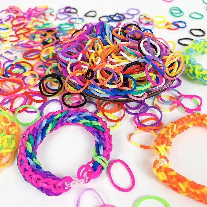 Mega Zestaw Gumki Do Robienia Bransoletek Xxl W Kuferku Duży Na Prezent Diy