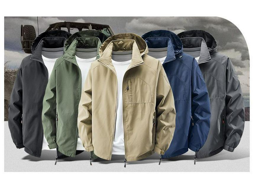 Men's High-End Windproof Fleece Jacket - Autumn/Winter Casual Outdoor Workwear