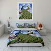 Peacock with intricate feathers. Bedding sets Duvet cover sets Duvet covers Pillowcases(1 * Duvet Cover 2 * Pillowcases, without duvet insert)