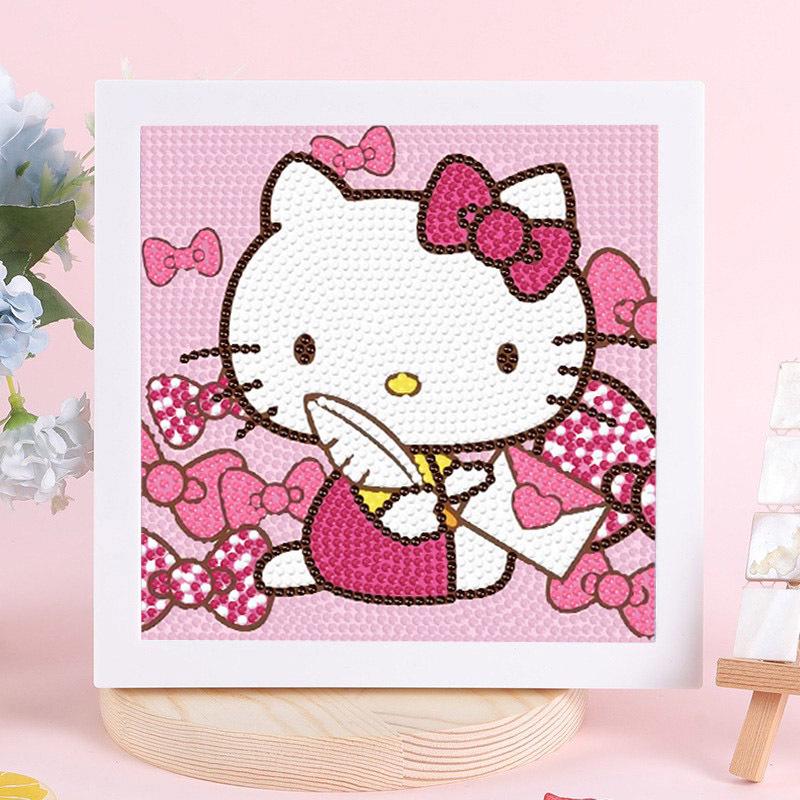 Sanrio Children's Diamond Painting with Frame Stickers - DIY Handmade Gift Set