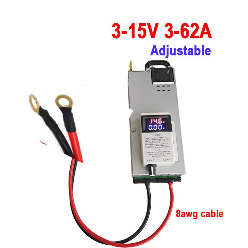 Lifepo4 Charger 12V 62A 60A Lithium Battery Charger Adjustable110V-240V Input 14.6V 50A 30A 20A 12.6V 7.3V 4.2V XT90
