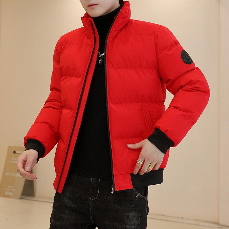 

Мужская утолщенная зимняя хлопковая куртка с капюшоном 3XL красный