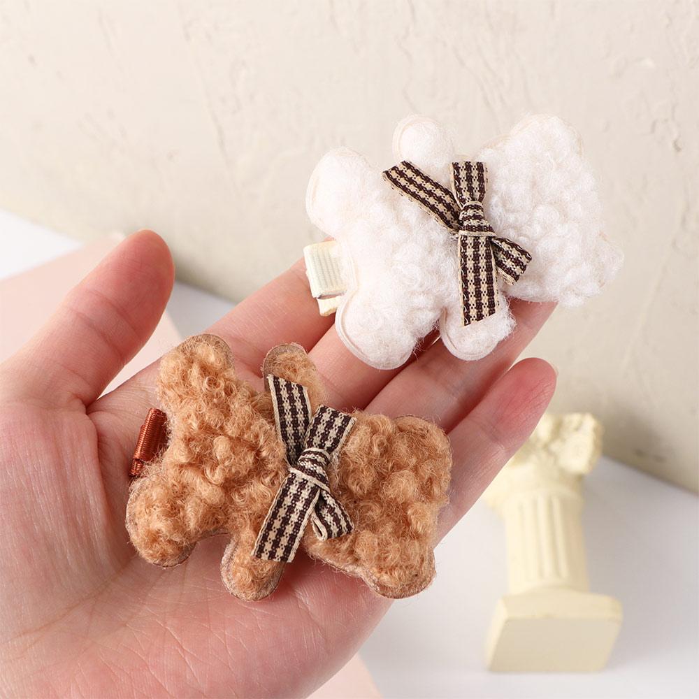 Headdress Plush Girl Female Korean Style Barrettes Bear Hairpin Women Hair Clips Hair Accessories