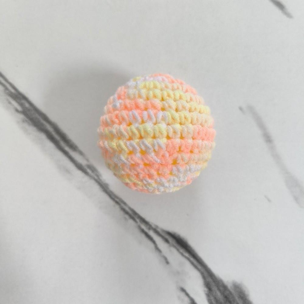 Retro Hand-Knitted Cat Toys Ball Colorful with Bell Inside Cat Ball Toy Woolen Yarn Interactive Kitten Toys for Indoor Self Play