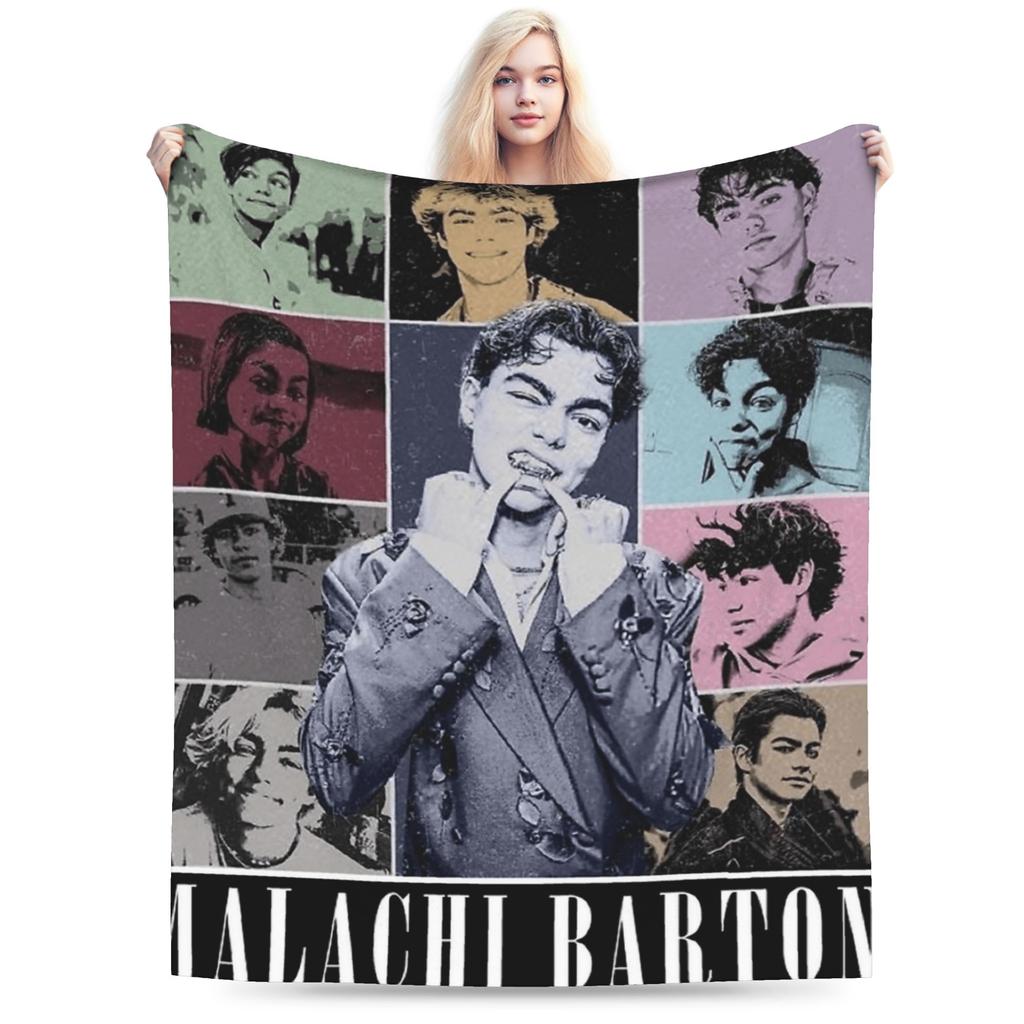 Malachi Bartons  Super Warm Blanket  Students Plush Throw Blanket Funny Home Decor Flannel Bedspread Sofa Bed Cover