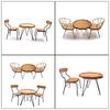 1/12 Scale Miniature Coffee Table Chair Set Scene Decoration Furniture Doll House Accessories Leisure Setting Props