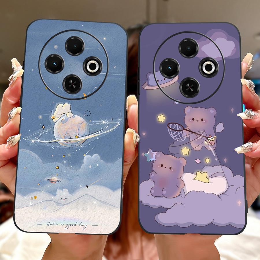 For Tecno Spark 30C Case kl5 kl5n Soft Silicone Cute Cartoons 2025 Painted Coque Cover For Tecno Spark30C 30 C 4G Phone Bag
