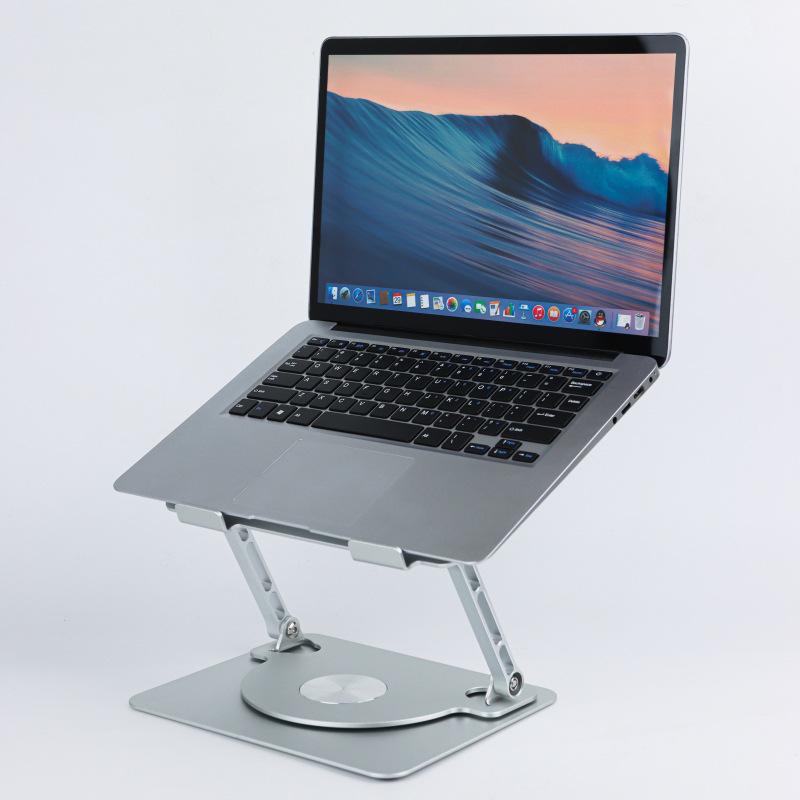 Aluminum Alloy Adjustable Laptop Stand with Rotating and Cooling Features