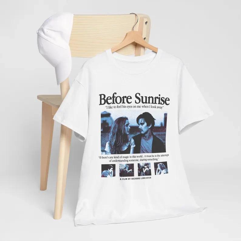 Before Sunrise 1995 T-Shirt, Ethan Hawke Romance, Richard Linklater Vienna, Roma M