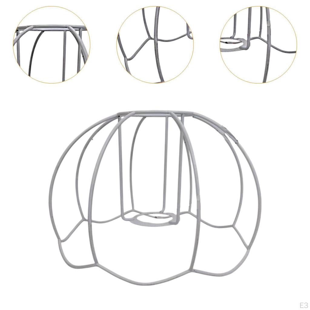 Lamp Shade Frame Ring Pendant Light Decorative Wire Cage for Wall
