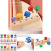 Wooden Montessori Early Learning Screw Building Blocks Shape Toy For Kids Handeye Coordination Development
