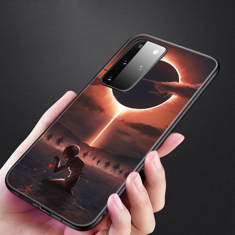 Anime Berserk Guts Phone Case For Samsung Galaxy S20 S21 FE S10 Lite Note 20 10 Lite S8 S9 S10E S10 Plus Ultra Black Soft Cover