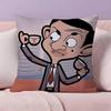 M-Fodera per Cuscino Cartone Animato di Mr Bean Federa Tessuto Ultra Morbido Delicato sulla Pelle Comfort Simile alle Nuvole & Zip Nascosta